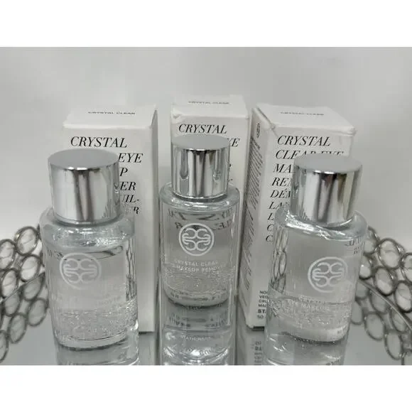 Bundle of 3 ~Crystal Clear Eye Makeup Remover ~NIB~Static Nails~50 ml/1.69 fl oz